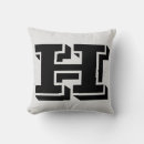 Recherche de lettre h coussins Monogramme