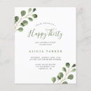 Recherche de joyeux 11x14 anniversaire invitations Aquarelle