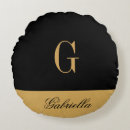 Recherche de or noir coussins Initiales