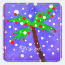 Recherche de noël tropical autocollants Bleu