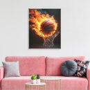 Zoek naar vlammen kunst Basketbal