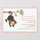 Recherche de singe de fille invitations Mother to be