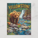 Recherche de paysage de cascade cartes postales Voyage rétro