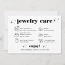 Zoek naar jewelry uitnodigingen Zorginstructies