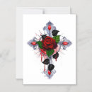 Recherche de croix argentée invitations Sainte