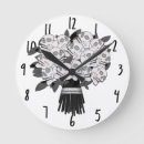 Recherche de crâne noir et blanc horloges Halloween