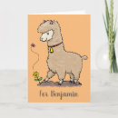 Zoek naar alpaca kaarten Illustratie