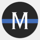 Recherche de lignes bleues autocollants Police de soutien