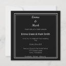 Recherche de de carrées mariage invitations Typographie