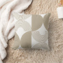 Recherche de motif géométrique abstrait coussins Beige