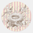 Recherche de botanique vintage autocollants Romantique