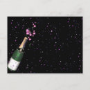 Recherche de bouteille de champagne cartes postales Nouvelle année