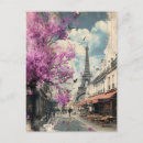 Recherche de paris romantique cartes postales Rose