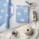 Recherche de nuages sur le ciel bleu papier cadeau Pour enfants