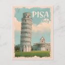 Zoek naar toren van pisa briefkaarten Retro