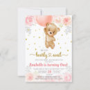 Recherche de beary 1ans anniversaire invitations Rose