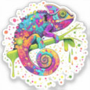 Recherche de caméléon autocollants Animaux