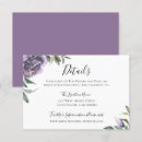 Recherche de pourpre mariage invitations Aquarelle