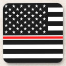 Recherche de verre pompier de dessous de dessous de verres Drapeau américain