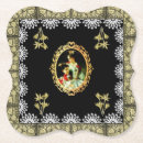 Recherche de collage vintage dessous de verres Femme