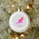 Recherche de noël de silhouette de chat Animal