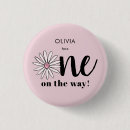 Zoek naar madeliefjes buttons Roze