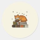 Recherche de chat endormi autocollants Bibliophile