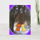 Recherche de lapin neige vœux cartes Bois