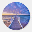Recherche de nuages de coucher du soleil magnets Plage