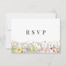 Recherche de fleurs de champ invitations Élégant minimaliste couleur vintage
