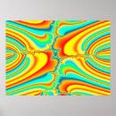 Recherche de vert bleu orange art Fractal