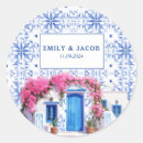 Recherche de santorini autocollants Bleu