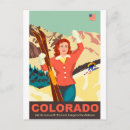 Recherche de fille de ski cartes postales Hiver