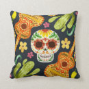 Zoek naar suiker schedels kussens Dia de muertos