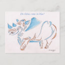 Recherche de rhinocéros cartes postales Bleu