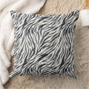 Recherche de zèbre noir et blanc coussins Motif animal