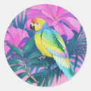 Recherche de perroquet coloré autocollants Nature