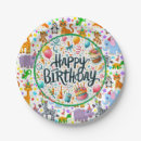 Recherche de anniversaire singe de assiettes en papier Singes