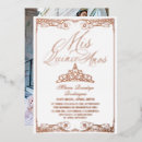 Recherche de rose gold quinceanera invitations Quinze ans