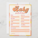 Recherche de jeu de baby shower vœux cartes Vintage