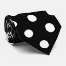 Zoek naar witte polkadots stropdassen Zwart