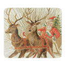 Recherche de père noël vintage planches à découper Traîneau