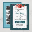 Recherche de teal mariage invitations Aquarelle