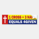 Recherche de clou voiture autocollants Croix