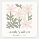 Recherche de blush floral mariage autocollants Élégant et moderne