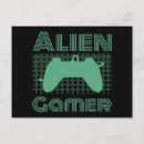 Zoek naar aliens briefkaarten Retro