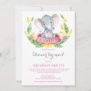 Recherche de elephant baby shower fille invitations Éléphant