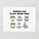 Recherche de jeux vidéo cartes postales Nerd