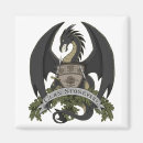 Recherche de dragon refrigérateur magnets Noir