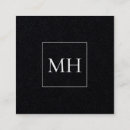 Recherche de l initial cartes visite Monogramme